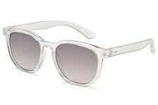 Brown Oval Metal Frame Sunglasses