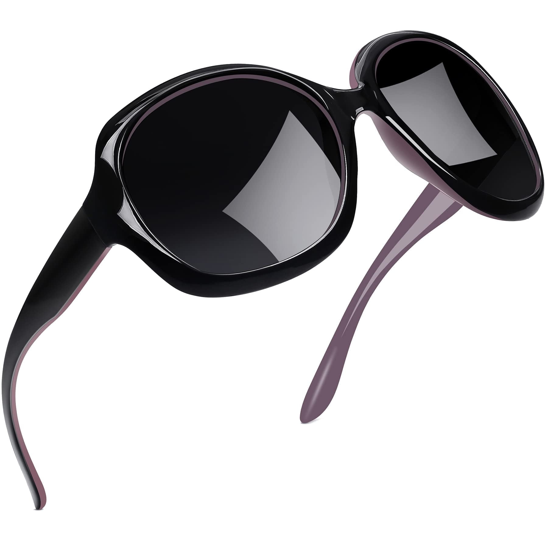 PIRASO UV Protection Clubmaster Full Frame Black Sunglasses